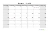 2021 Monthly Calendar - CalendarLabs · 2019. 11. 4. · Title: 2021 Monthly Calendar - CalendarLabs.com Author: CalendarLabs.com Subject: 2021 Monthly Calendar - CalendarLabs.com