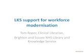 LKS support for workforce modernisation · 2021. 1. 7. · LKS support for workforce modernisation Tom Roper, Clinical Librarian, ... What is the Research & Development activities