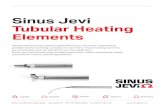 Sinus Jevi Tubular Heating Elements...Catalogue Tubular Heating Elements 3 aPPliCaTionS Of course, when choosing a tube cap material, the medium to be heated has a significant part