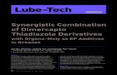 Synergistic Combination of Dimercapto Thiadiazole Derivatives › wp-content › uploads › 2017 › 11 › Lube...Extreme pressure properties of DMTD/PAG complex in different base
