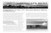 Highlights of the 11 Annual Winter Weed Conference · 2019. 1. 5. · LANDSCAPE NEWS Volume 15, Issue 1: February 2016 Eastern Nevada Landscape Coalition Highlights of the 11th Annual