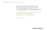 Assessing existing funding models for schooling in Australia · 2021. 1. 10. · Assessing existing funding models for schooling in Australia Liability limited by a scheme approved