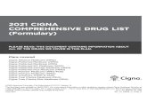 2021 CIGNA COMPREHENSIVE DRUG LIST (Formulary) · 9/1/2020  · Cigna Premier Medicare (HMO-POS), Cigna Primary Medicare (HMO), Cigna TotalCare (HMO D-SNP), Cigna True Choice Medicare
