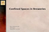 Confined Spaces in Breweries - Brewers Association...confined space deaths in the US •61 percent due to physical hazards, 33 percent due to hazardous atmospheres ... of standard