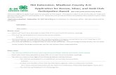 ISU Extension, Madison ounty 4 H · 2017. 8. 2. · ISU Extension, Madison ounty 4-H. Application for ronze, Silver, and Gold lub Participation Award (4th-12th grade ommunity lubs)