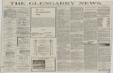 THE GLENGARRY NEWS. · 2017. 2. 7. · THE GLENGARRY NEWS. VOL. VII. ALEXANDRIA ONT., FRIDAY, JULY I, 1898. NO. 23. (SUttgarro marksRefais. —U PDBIjmD— S7BRY byFRIDAY MORNXK Q'
