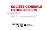 SOCIETE GENERALE GROUP RESULTS · 2020. 11. 5. · This presentation contains forward-looking statements relating to the targets and strategies of the Societe Generale Group. These