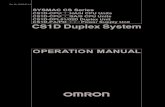 Omron - CS1D-CPU H CPU Units CS1D-CPU S CPU Units ......CS1D CPU Units Function CS1D-CPU@@H CS1D-CPU@@S Duplex CPU, Single I/O Expansion System Duplex CPU, Dual I/O Expan-sion System