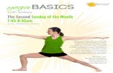yoga basics 2017 · 2017. 2. 2. · yoga basics with kelsey The Second Sunday of the Month 7:45-8:45am in the Enlighten Studio Join us as we introduce you to the Enlighten Yoga program