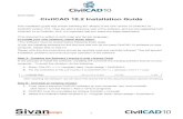 CivilCAD 10.2 Installation Guide - Sivan Design · 2020. 5. 7. · 1 20/01/2020 CivilCAD 10.2 Installation Guide This installation guide was written following the release of the new
