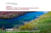 2021 Robert W. Campbell Award Information Packet...Campbell Award manager with the updated information. An email acknowledgment will be sent to confirm the Submittal Packet has been