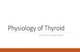 PHYSIOLOGY OF THYROID - AIIMS Rishikeshaiimsrishikesh.edu.in/aiims/document/General Surgery... · 2019. 11. 26. · Thyroid function tests Biochemical tests used to investigate thyroid