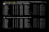 MLS Game Guide Guides...PHILADELPHIA UNION vs. SEATTLE SOUNDERS FC TALEN ENERGY STADIUM, Chester, Pa. Sunday, Oct. 1 (Week 30, MLS Game #350) 1 p.m. ET (ESPN; ESPN Deportes; TVAS)
