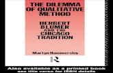 WordPress.com · 2011. 11. 26. · Title: The Dilemma of Qualitative Method: Herbert Blumer and the Chicago Tradition