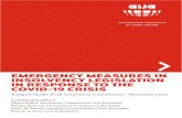 EMERGENCY MEASURES IN INSOLVENCY LEGISLATION IN … Insolvency... · 2020. 11. 9. · Emergency Measures in Insolvency Legislation in Response to the COVID-19 Crisis AIJA Insolvency