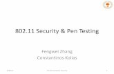 802.11 Security & Pen Testing · •OS –Kali Linux on VM –Software pen-testingtools SUSTech CS 315 Computer Security 12. DeauthenticationFrames •Deauthentication frame is a