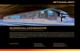 EURODUAL LOCOMOTIVE - Stadler · 2020. 6. 4. · AC electrified lines (25 kV 50 Hz and 15 kV 16.7 Hz), rated at 6150 kW, but they are also powered by a CAT C175-16, IIIB engine rated