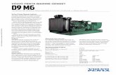 VOLVO PENTA MARINE GENSETD9 mG · Technical data according to ISO 3046 Fuel Stop Power with a tolerance ±4%. Fuel with a lower calori c value of 42700 kJ/kg and density of 840 g/liter