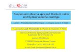 Suspension plasma sprayed titanium oxide and hydroxyapatite coatingsplasmasfroids.cnrs.fr/IMG/pdf/SusPlasmaSpray.pdf · 2015. 1. 29. · Titanium oxide : possible application of thick