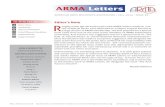 1 ARMA Letters 1 AMERICAN ROCK MECHANICS ......Role of Geomechanics in Unconventional Reservoir Characterization”. Once the decision was made to accept her suggestion and designate