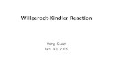 Willgerodt‐Kindler Reacon · 2009. 2. 6. · with ammonium polysulﬁde, named aer Conrad Willgerodt. • The related Willgerodt‐Kindler reacon takes place with elemental sulfur
