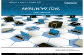 INTERNATIONAL JOURNAL OF SECURITY › download › issuearchive › IJS › Volume5 › IJS_V5_I2.pdfINTERNATIONAL JOURNAL OF SECURITY (IJS) VOLUME 5, ISSUE 2, 2011 EDITED BY DR. NABEEL