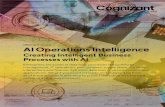 Offering Overview AI Operations Intelligence · AI Operations Intelligence Creating Intelligent Business Processes with AI Enterprises are awash in data from processes like workforce
