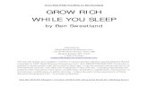 Grow Rich While You Sleep by Ben Sweetland GROW RICH … › SleepRich.pdfThe late Ben Sweetland was widely known for his syndicated column, “The Marriage Clinic,” and for his