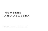 Numbers and Algebra - Ohio State Universitysnapp.14/1165/NumbersAlgebra.pdfa middle grades class and pushing “slightly beyond” what one might typically see in schools. In particular,