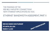 ETHERNET BANDWIDTH ASSESSMENT, PART II...CLICK TO EDIT MASTER TITLE STYLE DRAFT PRESENTATION THE 2007 HSSG TUTORIAL IEEE 802.3 NEA Ad hoc Ethernet Bandwidth Assessment, Part II March