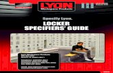 Specify Lyon. LOCKER SPECIFIERS’ GUIDEsweets.construction.com/swts_content_files/1553/4449... · LS092109 LOCKER SPECIFIERS’ GUIDE Specify Lyon. 10 51 13/LYO BuyLine 4449 Lyon