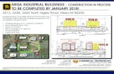 MESA INDUSTRIAL BUILDINGS - CONSTRUCTION IN PROCESS TO … · 2017. 8. 18. · Andy Jaffe D: 480.214.1132 M: 602.330.8777 ajaffee@cpiaz.com E MCDOWELL RD N RECKER RD SUBJECT (May