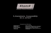 Literature Assembly 911-0767 - Bard HVAC · 2021. 1. 4. · Literature Assembly . 911-0767 . Contains the following: 2100-034(G) User’s Guide . 2100-479 Leak Test, Evacuation, Charging