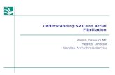 Understanding SVT and Atrial Fibrillation · 2016. 11. 4. · Understanding SVT and Atrial Fibrillation Ramin Davoudi MD Medical Director Cardiac Arrhythmia Service. Disclosures ...