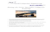 Boeing 787 Series Specialist Composite Training repair courses.pdf · The 787 aircraft has extensive use of composite structures, when damaged they require new and specific 787 composite