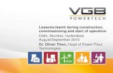 Lessons-learnt during construction, commissioning and start of … · 2015. 11. 18. · VGB PowerTech e.V. | FOLIE 18 Influencing the medium: Optimised chemical cleaning (pickling)