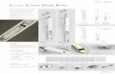 Door Bolts Lever Action Flush Bolts - AC Leigh Ironmongery · 2016. 3. 30. · Knob Slide Flush Bolts Door Bolts DB2:020 0440 0440 0441 0441 Alternative strikes, sockets & straps
