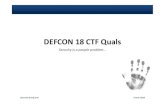 [20100608] DEFCON 18 CTF Quals - ZenK-Security d.attaques...DEFCON 18 CTF Crypto Badness 300 forensic-proof.com 9 June 2010 •Decrypt Password (decrypt tool using TMTO) File: c300_f75bec6f545034716