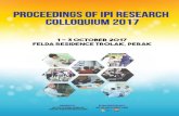 PROCEEDINGS OF IPI RESEARCH COLLOQUIUM 2017PROCEEDINGS OF IPI RESEARCH COLLOQUIUM 2017 OCTOBER 1-3, 2017 INSTITUTE OF CLIMATE CHANGE (IPI) UNIVERSITI KEBANGSAAN MALAYSIA eISBN 978-967-0829-83-8