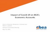 Impact of Covid-19 on BEA’s Economic Accounts · 2020. 5. 15. · Impact of Covid-19 on BEA’s Economic Accounts. Erich H. Strassner, Benjamin A. Mandel and Mark S. Ludwick. Advisory
