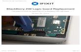BlackBerry Z30 Logic board Replacement - The Eye Guides... · Step 3 — Unscrewing the LCD panel Locate and unscrew all 10 T5 screws around the back cover Step 4 — Separate the