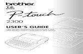 USER’S GUIDEdownload.brother.com › welcome › docp000257 › pt2300ug01caen.pdfClick the top button (P-touch Editor). The InstallShield ® Wizard for installing the P-touch Editor