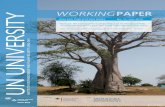 WORIN PAPER UN UNIVERSITY - Understanding Risk · 2020. 2. 3. · WORIN PAPER Towards the Development of an Adapted Multi-hazard Risk Assessment Framework for the West Sudanian Savanna