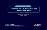 INDIAN LEADERS IN MALAYSIAris.org.in/aic/misc/Publication/working paper/Working...Melaka hailed either from Pulicat or Surat- “ three to four ships from Pulicat were regularly engaged