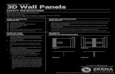 3D Wall Panels - Lowe'spdf.lowes.com/installationguides/889274829698_install.pdf3D Wall Panels installation instructions: Construction Adhesive Utility Knife, Circular Saw, or Table
