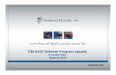 CBLB502 Defense Program Updatecontent.stockpr.com/cbiolabs/media/89705ce1b6c78a4ae557e... · 2012. 3. 5. · Few assays need further validation (e.g., CCI, cGMP compliant bioassay)-to