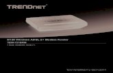 N150 Wireless ADSL 2+ Modem Router · 2017. 5. 19. · See TRENDneti toode sisaldab vaba tarkvara, mis on kirjutatud kolmanda osapoole poolt. Koodid on allutatud GNU (General Public