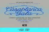 A BENEFIT SUPPORTING THE NEXT GENERATION OF GREAT … Casablanca Gala 2014.pdf · 2020. 11. 2. · • Casablanca-style Casino & Lounge after dinner CASABLANCA GALA COMMITTEE Co-Chairs