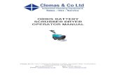 ORBIS BATTERY SCRUBBER DRYER OPERATOR MANUAL€¦ · Orbis Battery Scrubber – OBS38130… 1.1 Important Safety Advice When using electrical equipment basic safety precautions should