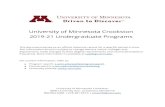 University of Minnesota Crookston 2019-21 Undergraduate ......ACCT 2101 - Principles of Accounting I (3.0 cr) ACCT 2102 - Principles of Accounting II (3.0 cr) ACCT 3201 - Intermediate